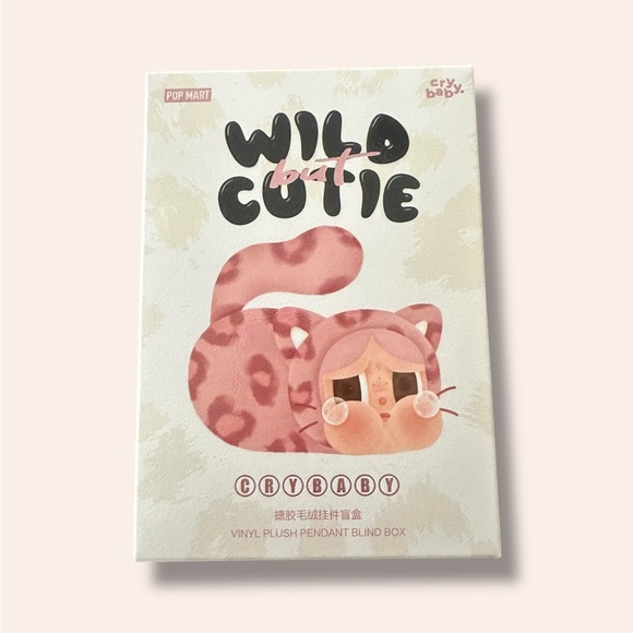 Pop Mart CRYBABY PINK Wild But Cutie Vinyl Plush Pendant Authentic Sealed - Picture 1 of 4